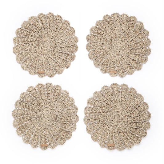 Hand Crocheted Round Placemat - Gio