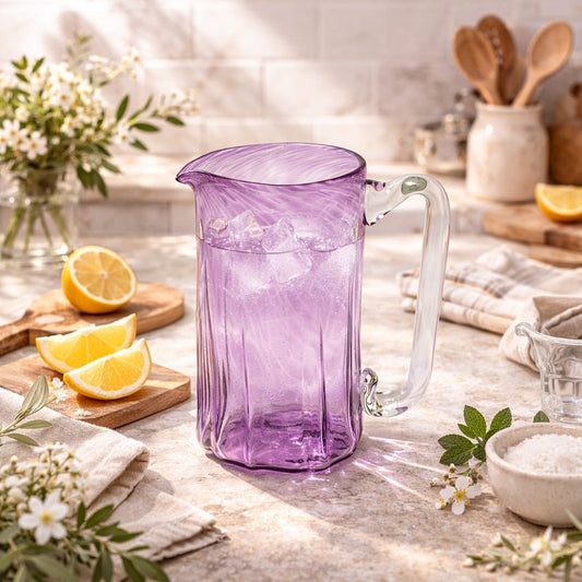 Soleado Handblown Glass Pitcher