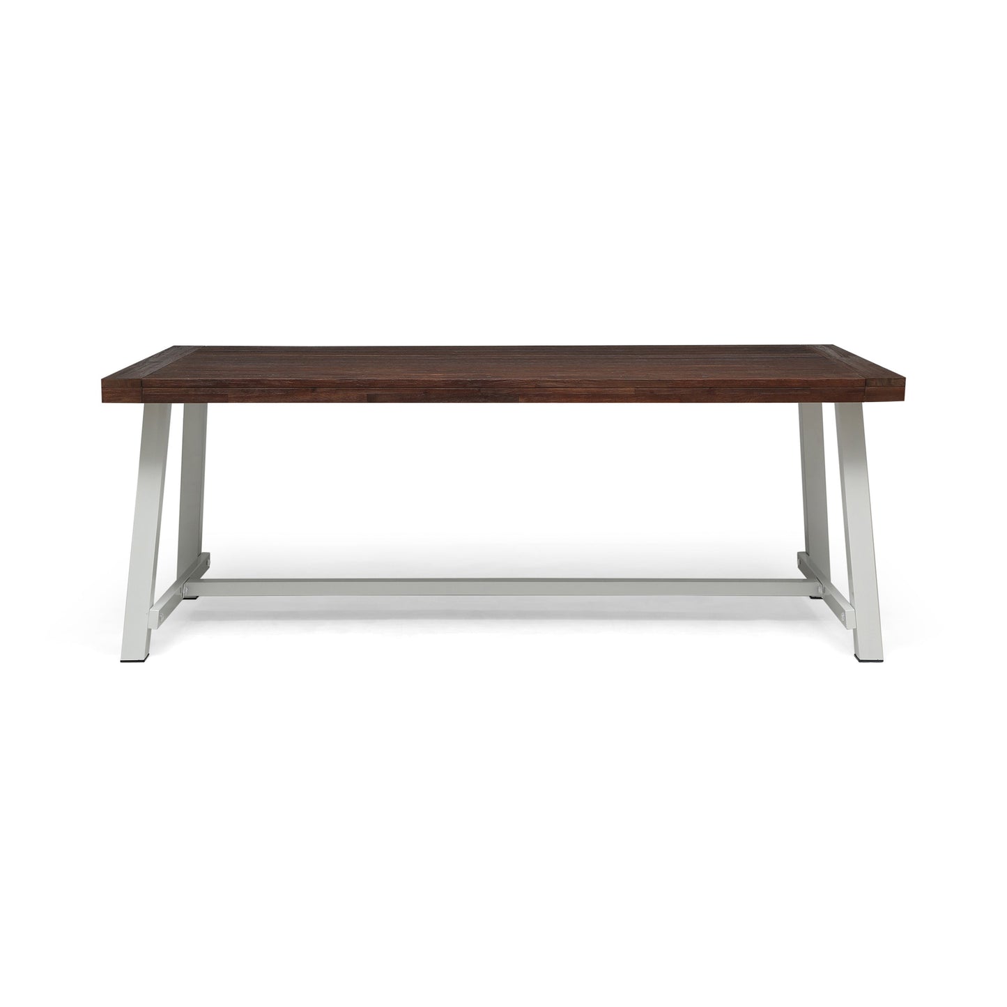 Equilibrium Outdoor Dining Table with Slat Top