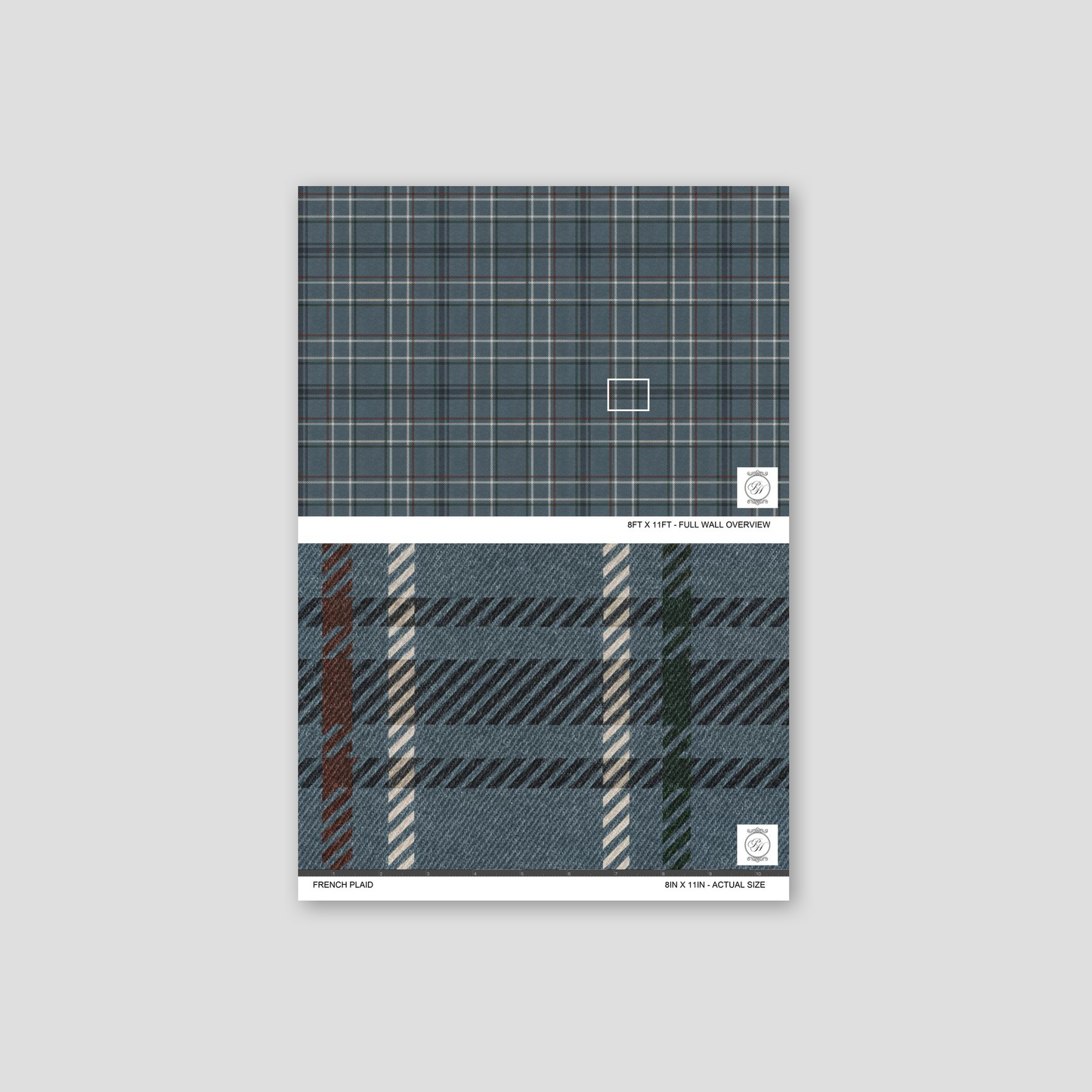 French Plaid Wallpaper X Peony & Honey