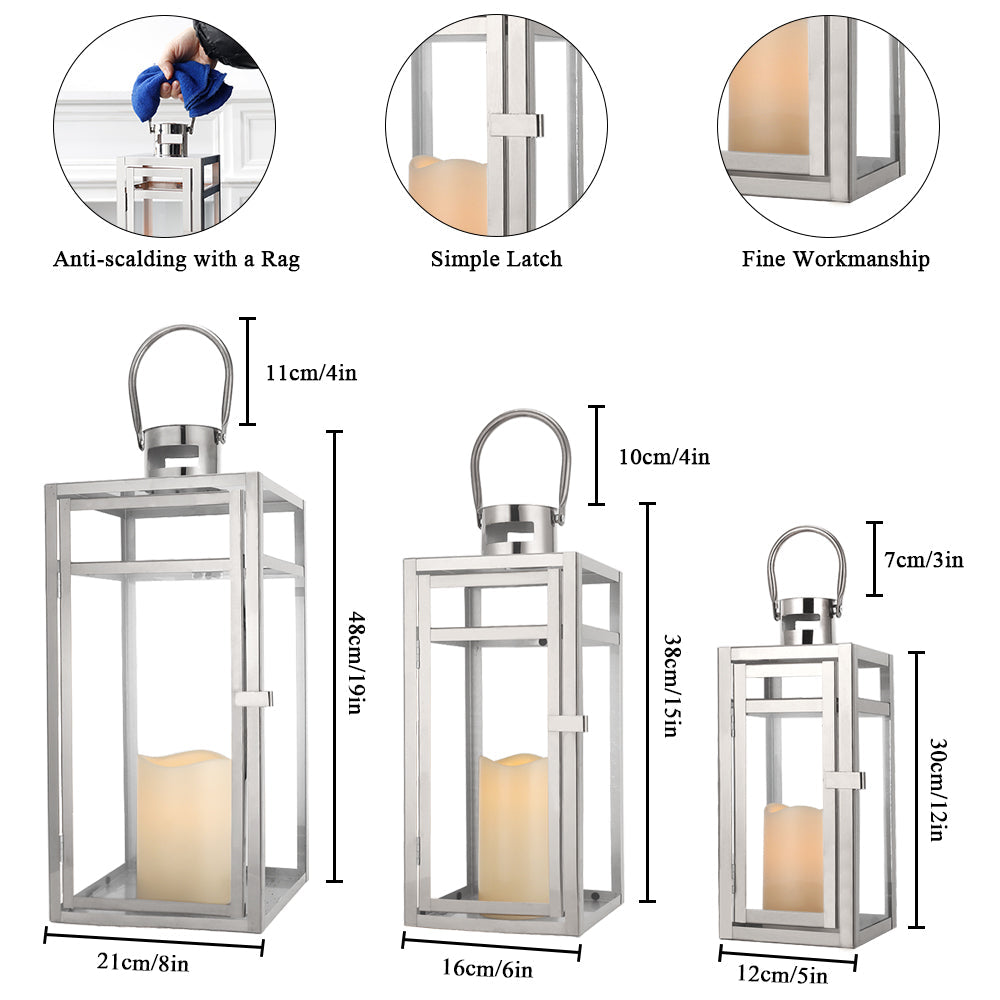 Stainless Steel Lantern Candle Holder