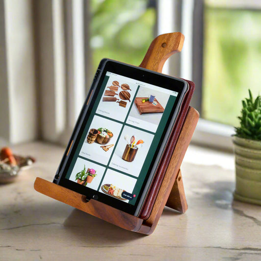 Acacia Wood Cookbook Holder