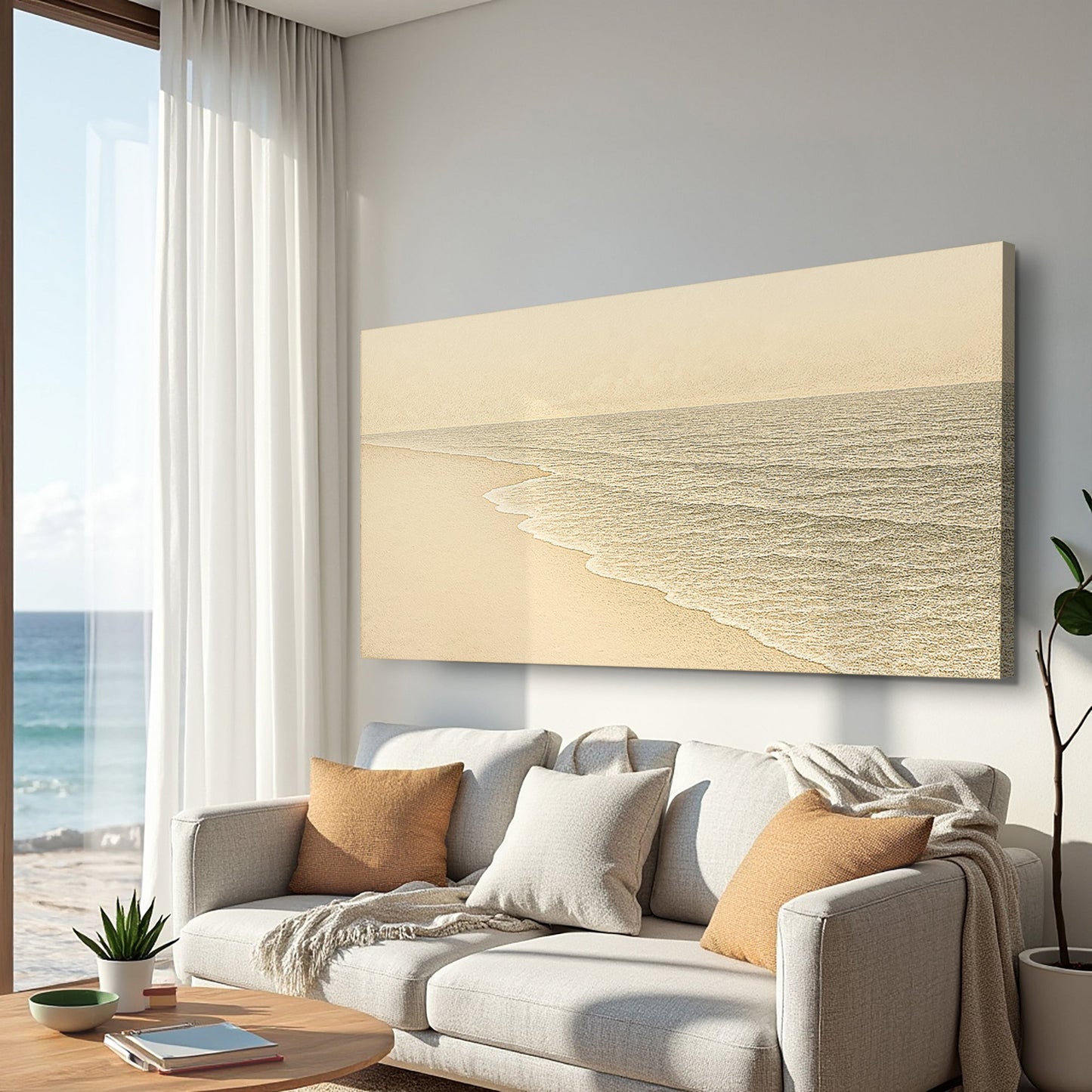Caille Beach Shoreline Coastal Wall Art III