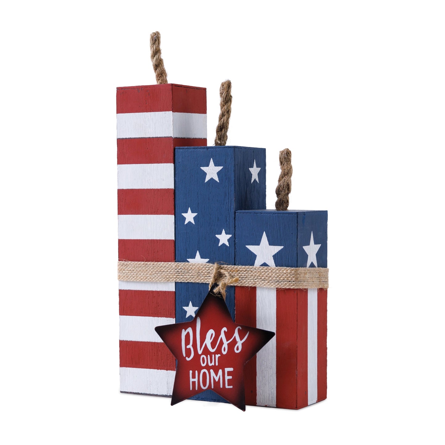 Rustic Americana Firecracker Block