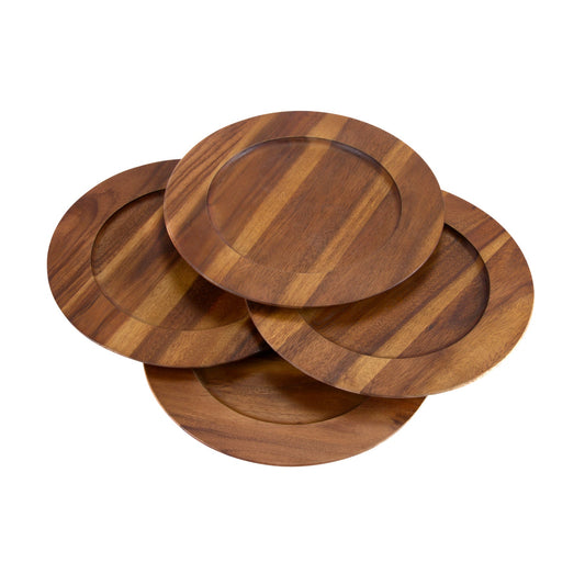 Arendal Acacia Wood Charger Plates
