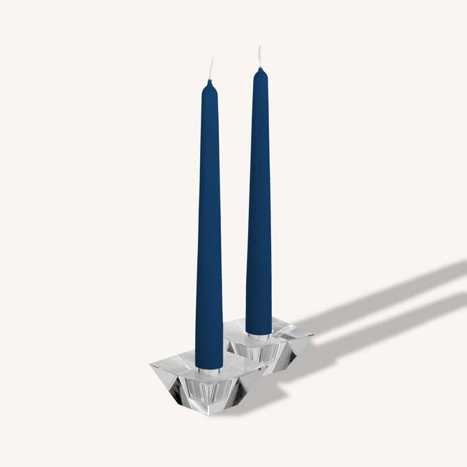 Sapphire Blue Taper Candles