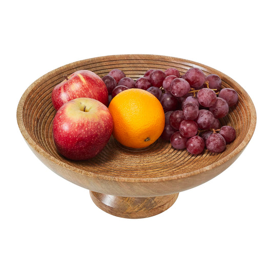 Karla Natural Wood Farmhouse Bowl