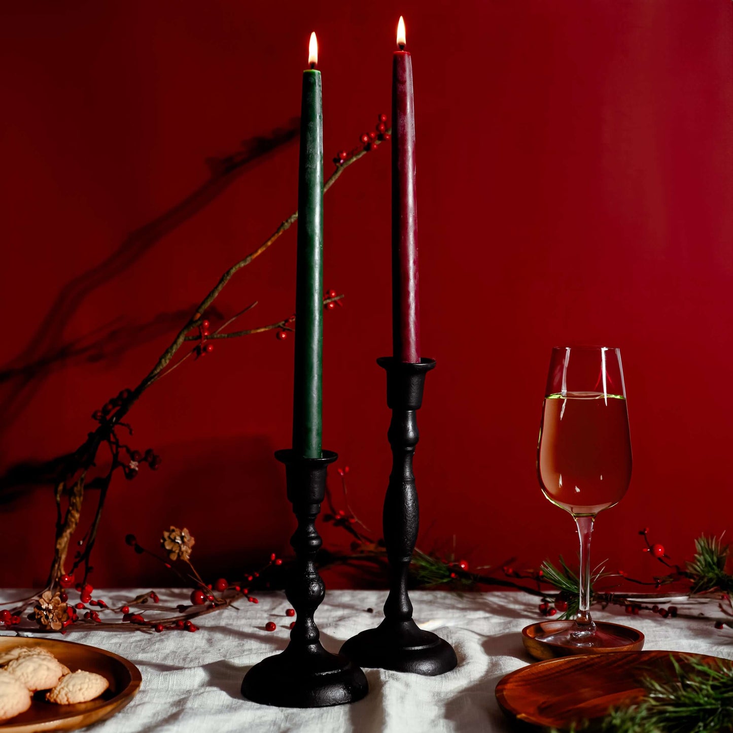 Handcrafted Cast Iron Taper Candle Holder