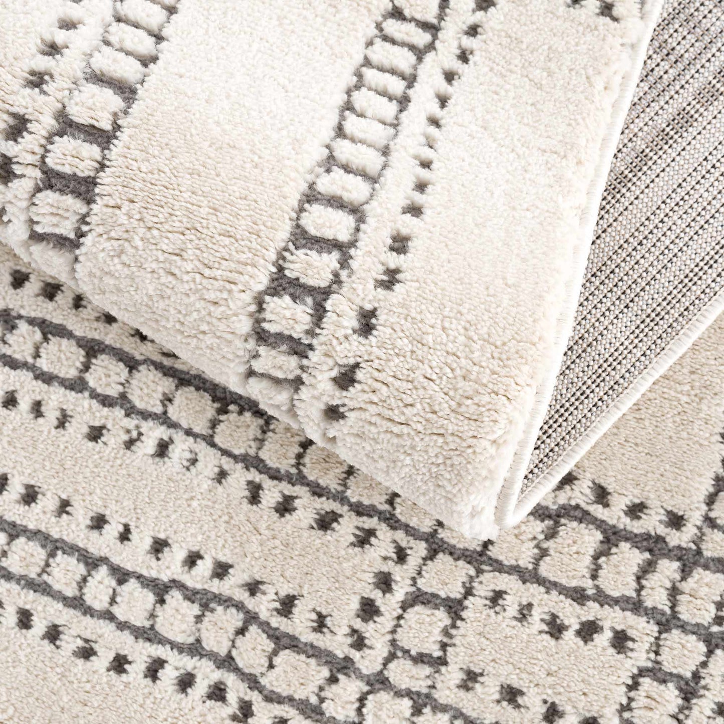Ryuu Ivory & Gray Area Rug