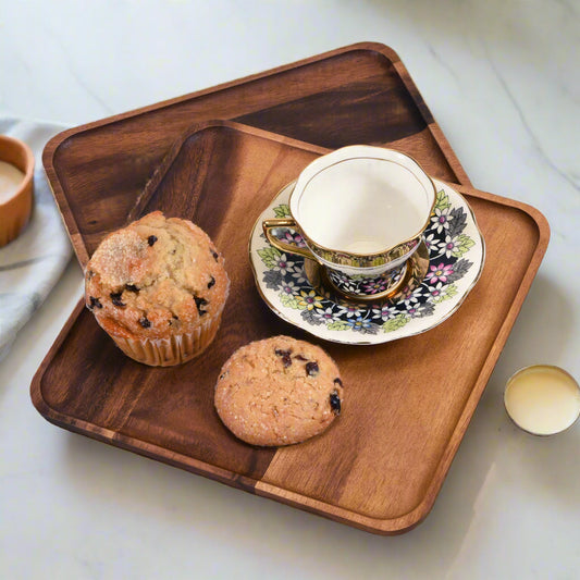 Woodcrest Acacia Wood Square Plates