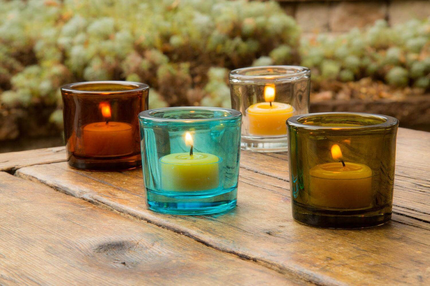 Recycled Glass Votive Candle Holders