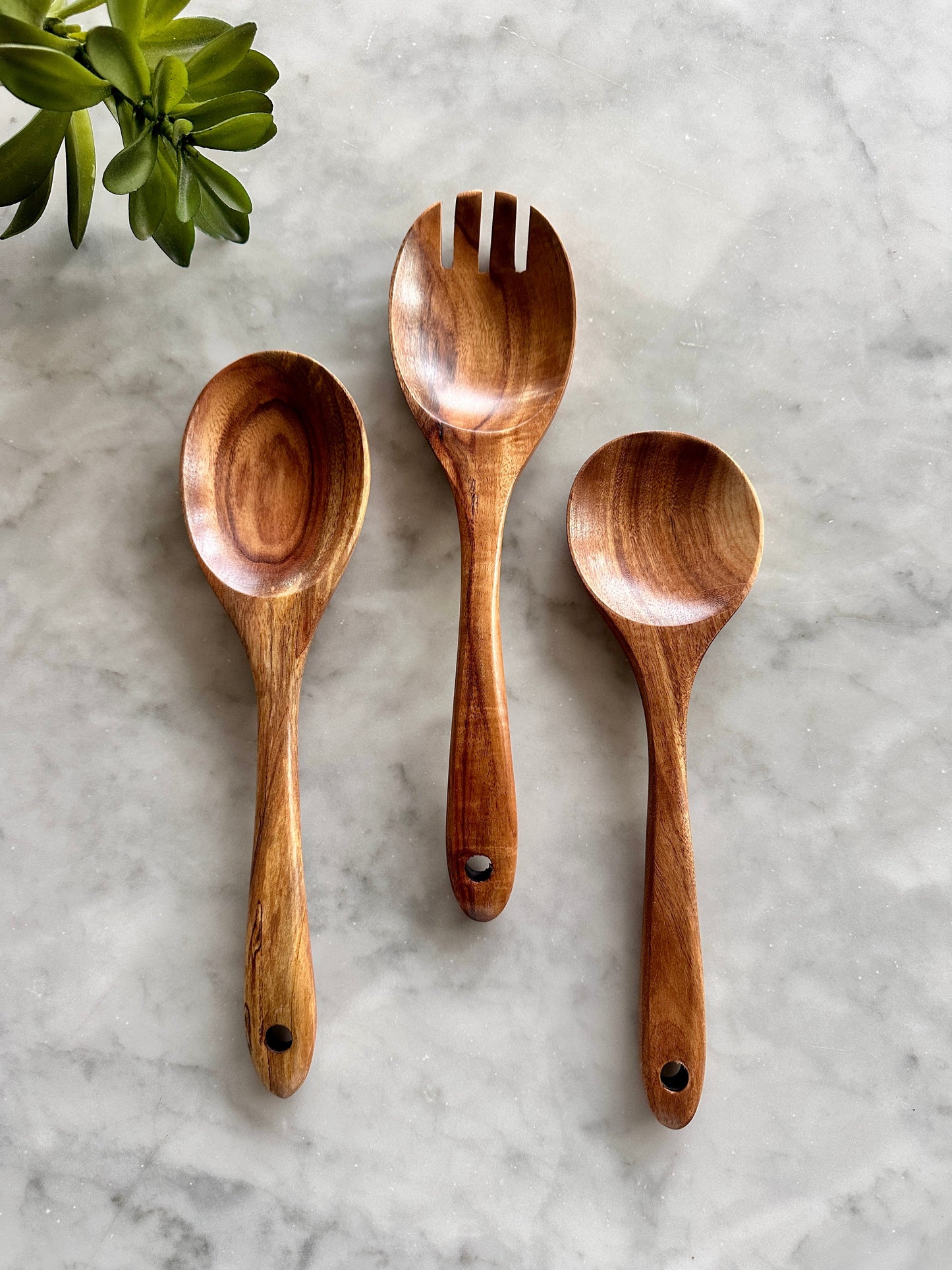 Teak Wooden Salad Spoons