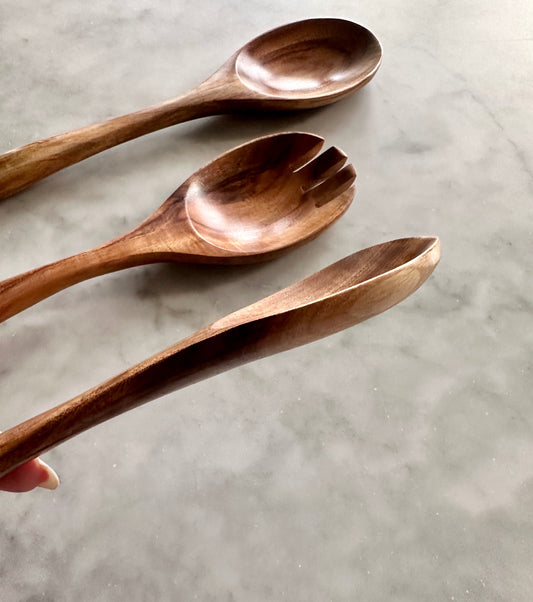 Teak Wooden Salad Spoons