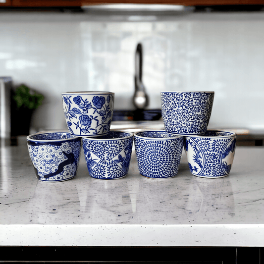 Mini Bleu Chinoiserie Cachepots