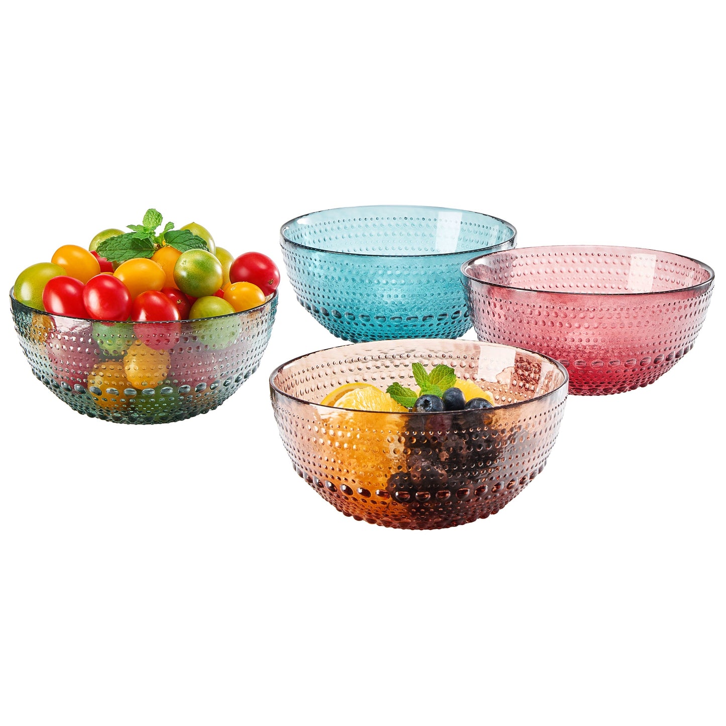 Tonal Hobnail Bowl Glassware