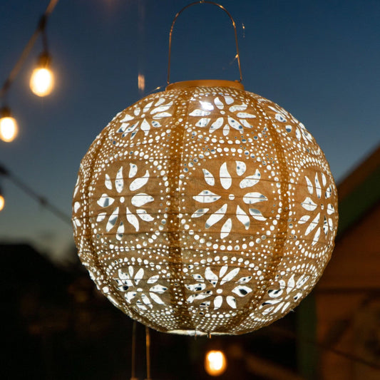 Stella Luxe Globe Boho Pearl Lantern