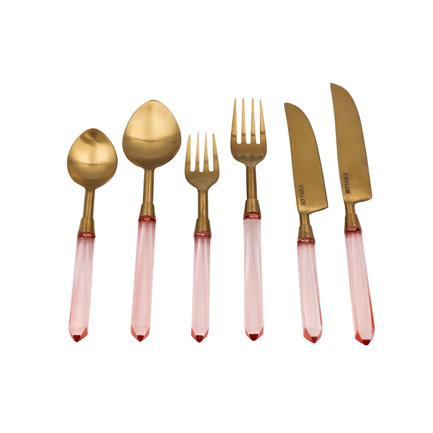 Peonia d'Oro Blush Cutlery - 24 piece