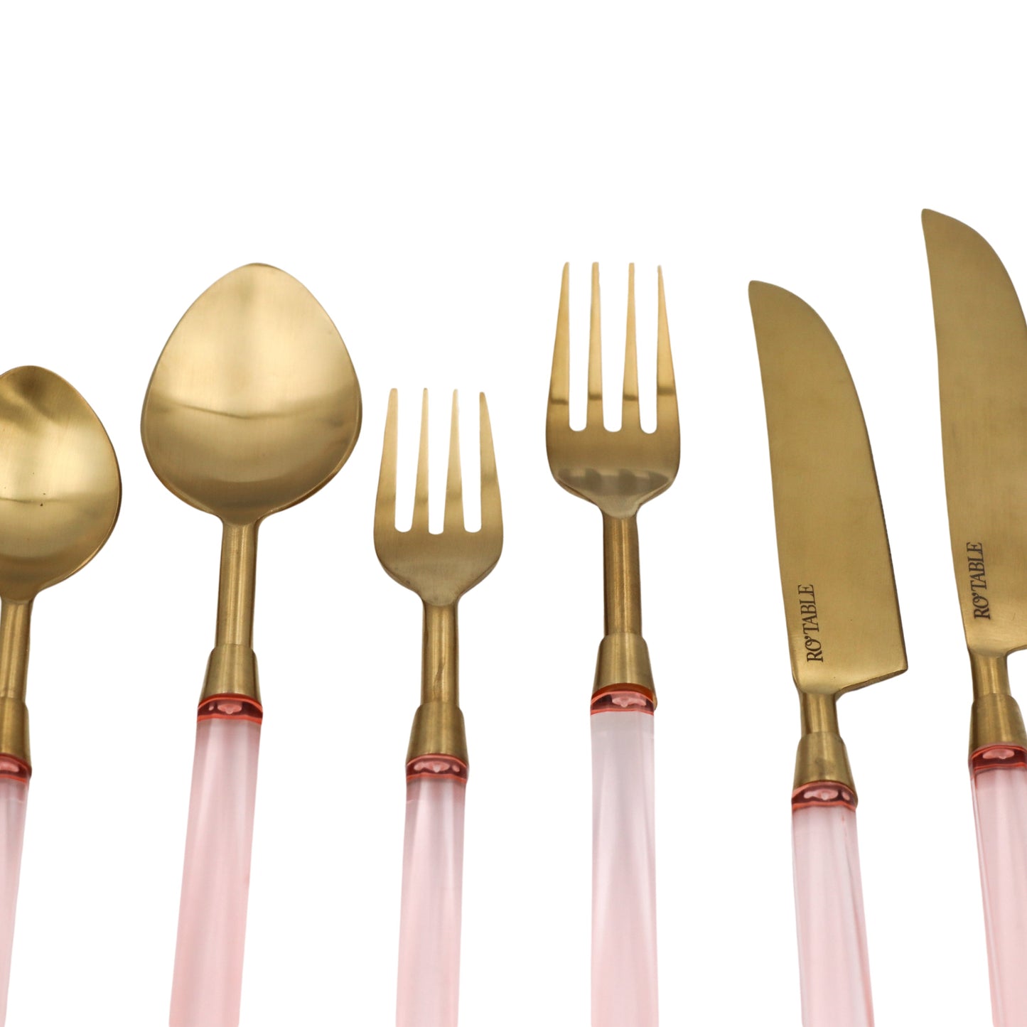 Peonia d'Oro Blush Cutlery - 24 piece