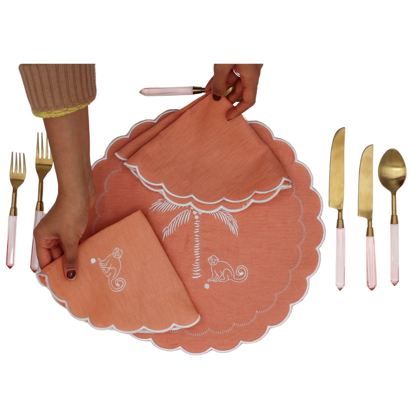 Peonia d'Oro Blush Cutlery - 24 piece