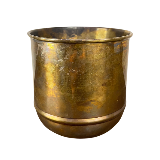 Aged Brass Primrose Pot