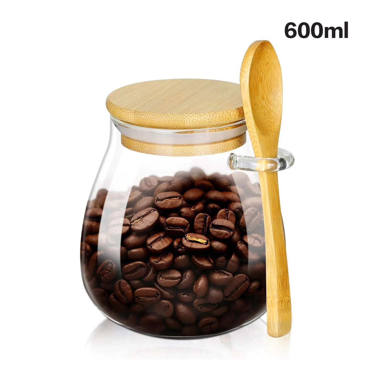 Aramé Glass Jar with Wood Lid