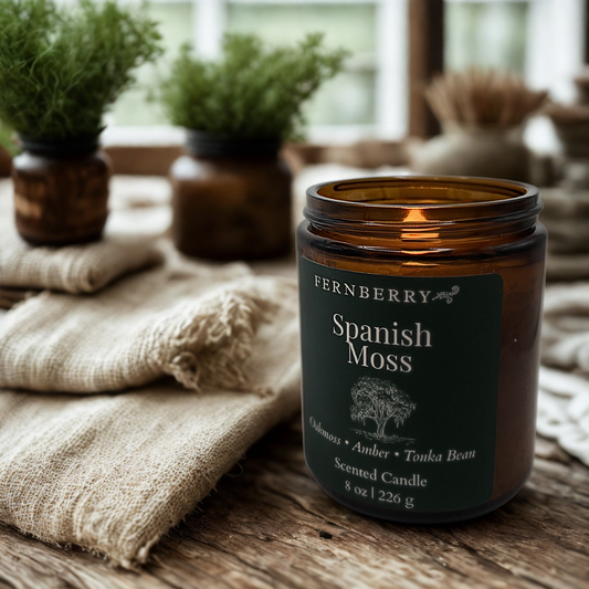 Spanish Moss Wood Wick Candle