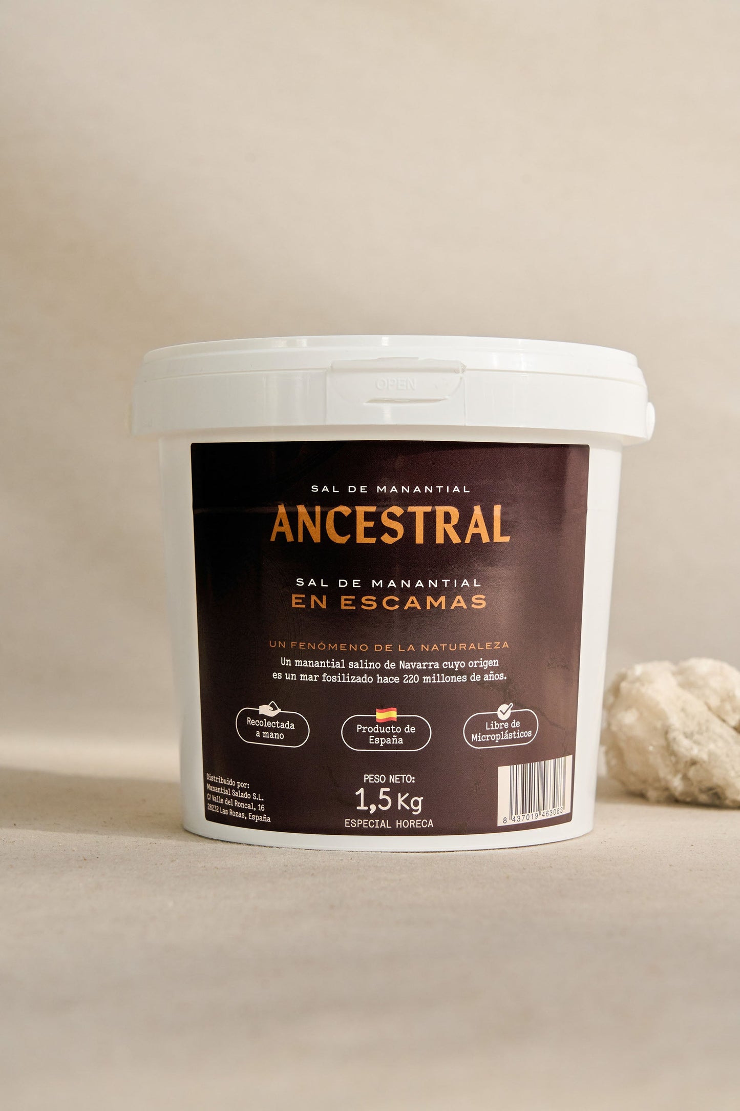 Natural Spring Salt, Fleur de Sel Flakes