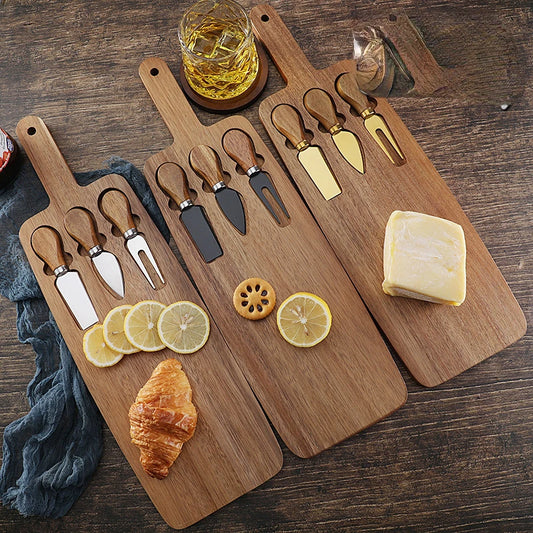 Stella Acacia Cheese Board and Knife Set