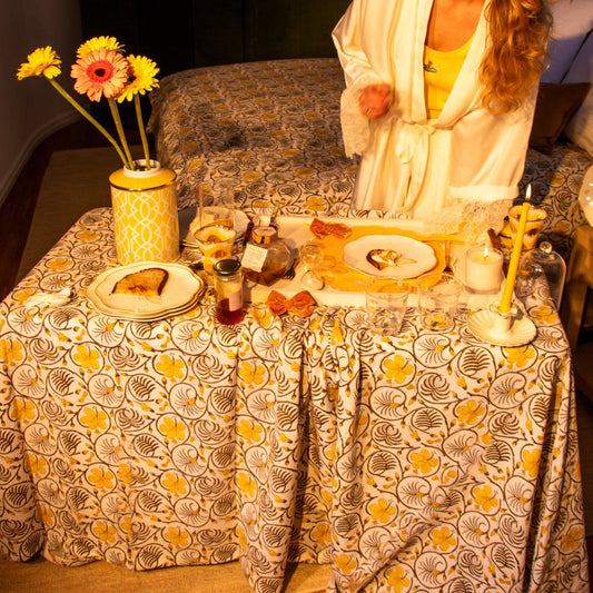 Summer of Love Cotton Tablecloth