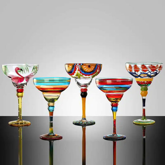Cristal Handmade Artisan Margarita Glasses