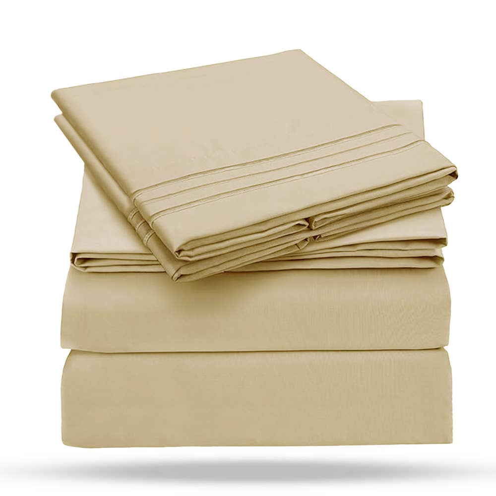 Le Luxe Home - Hotel Collection 4 Pc 1800 Series Ultra Soft Sheet Set