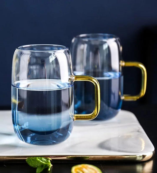 Blue Ombre Pitcher & Cups