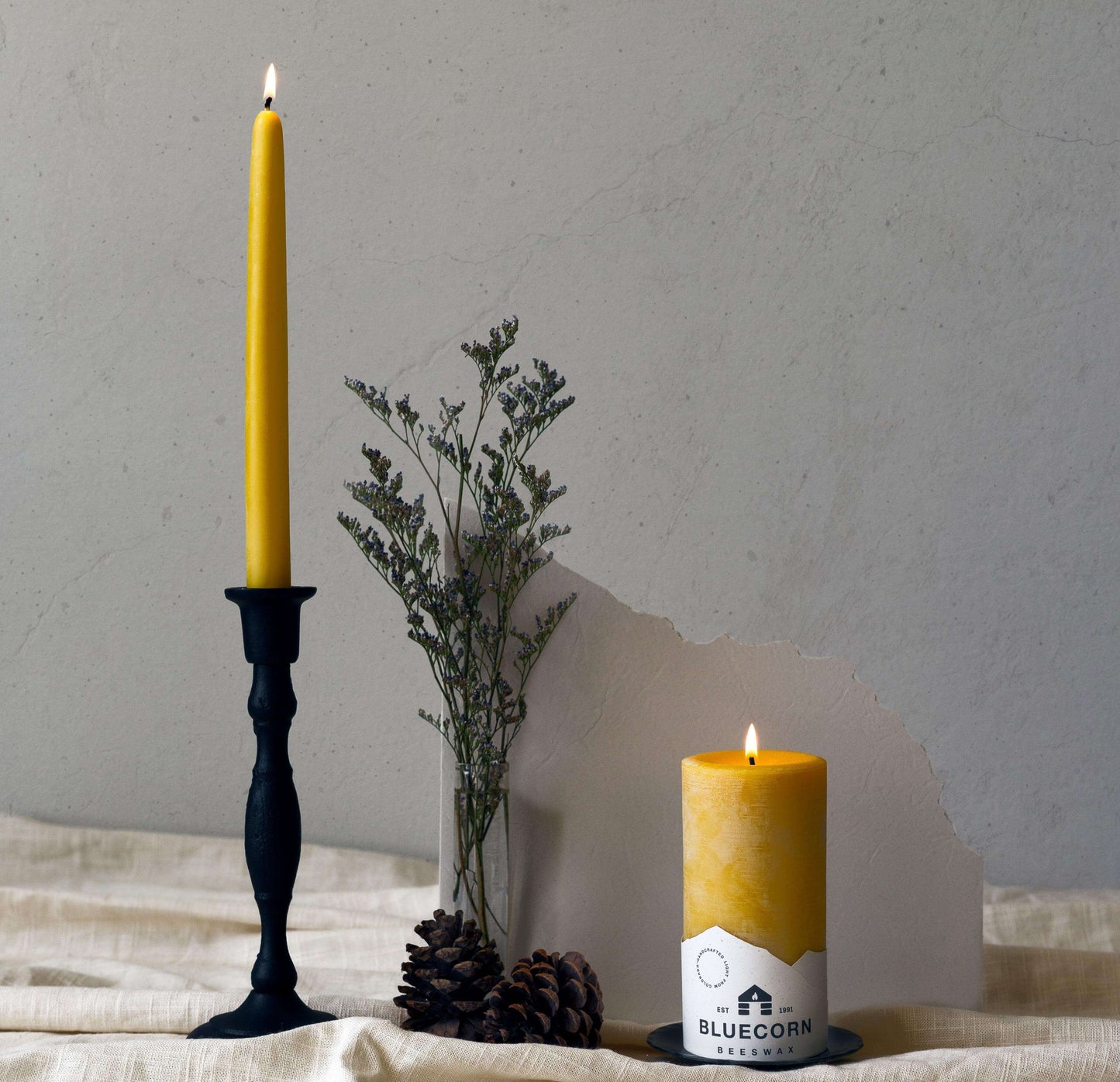 Handcrafted Cast Iron Taper Candle Holder