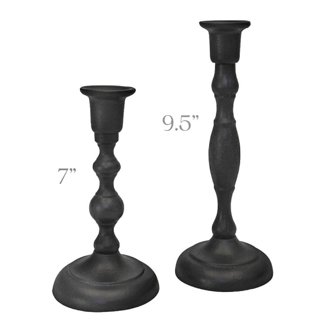 Handcrafted Cast Iron Taper Candle Holder