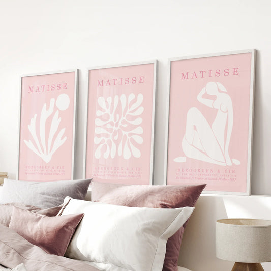 Pink Matisse Cutouts Wall Art