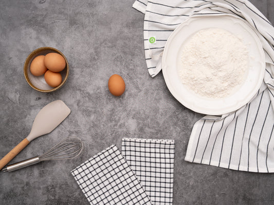 Martha Stripe & Check Kitchen Towel Set