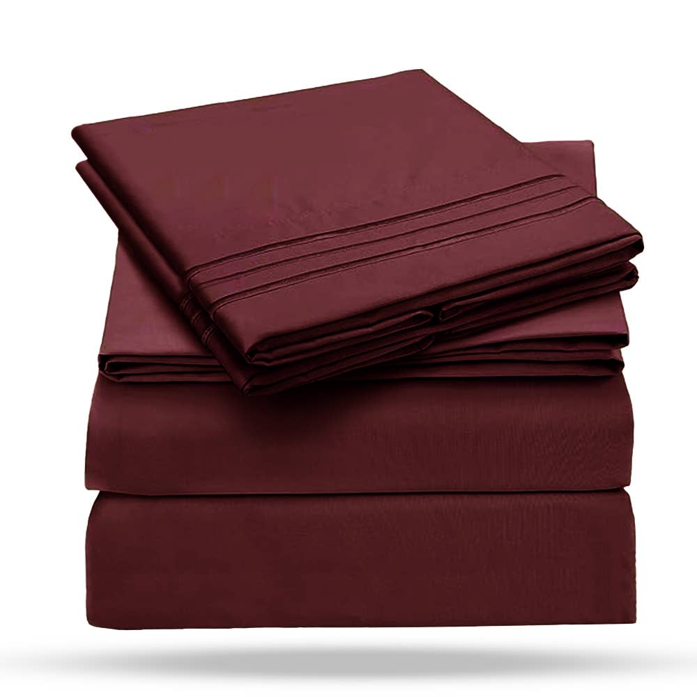 Le Luxe Home - Hotel Collection 4 Pc 1800 Series Ultra Soft Sheet Set