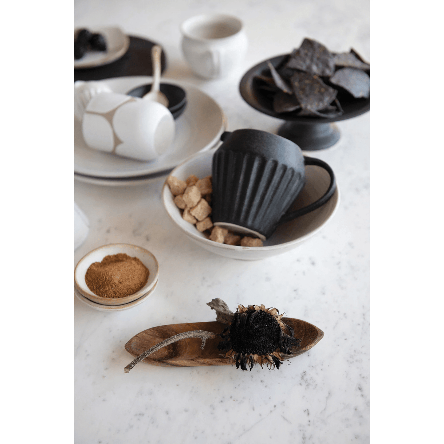 Pietra White Matte Stoneware Glazed Bowl