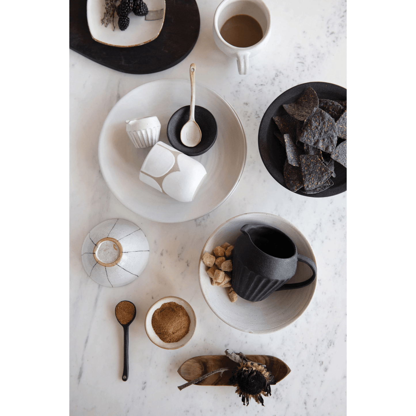 Pietra White Matte Stoneware Glazed Bowl