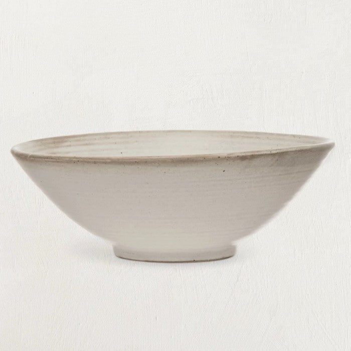 Pietra White Matte Stoneware Glazed Bowl