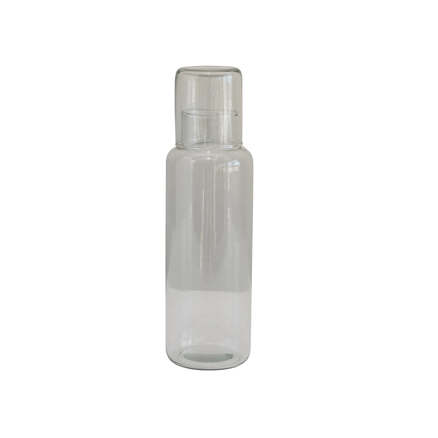 Recycled Glass Decanter & Drinking Glass