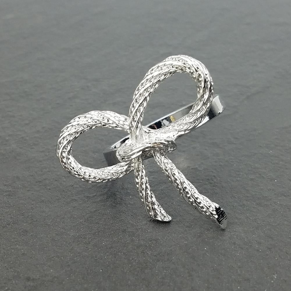 Rhodes Gold Plated Bow Napkin Ring