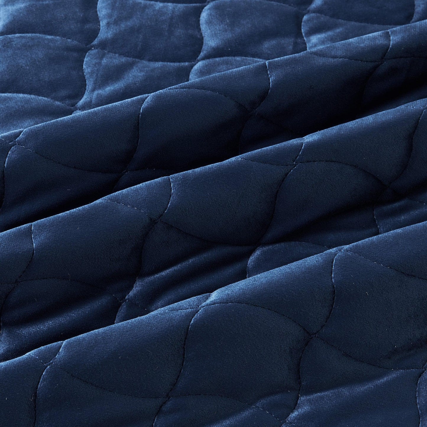 Vivica Velvet Box-Stitched Quilt Set