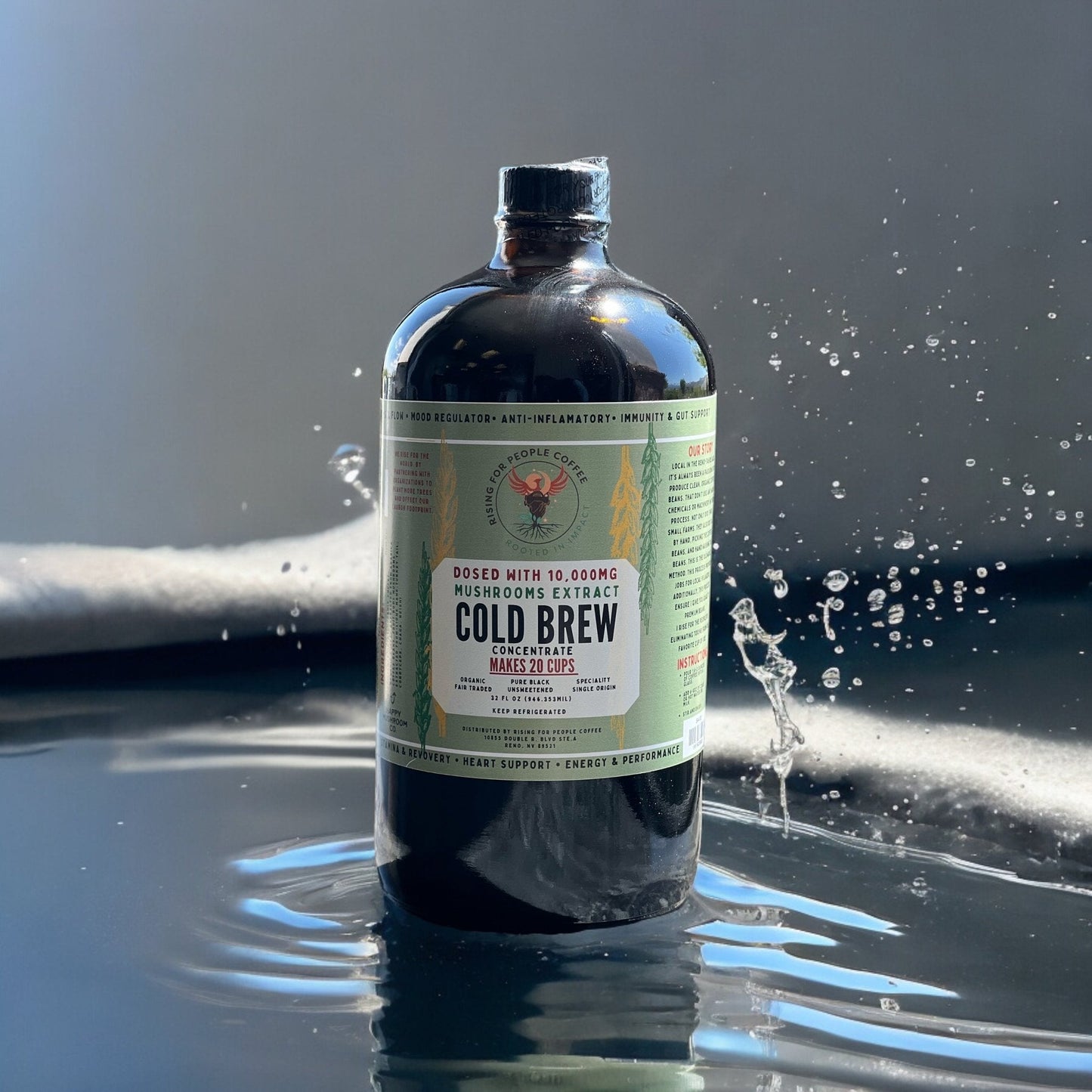 Happy Mushroom Concentrate Cold Brew Coffee