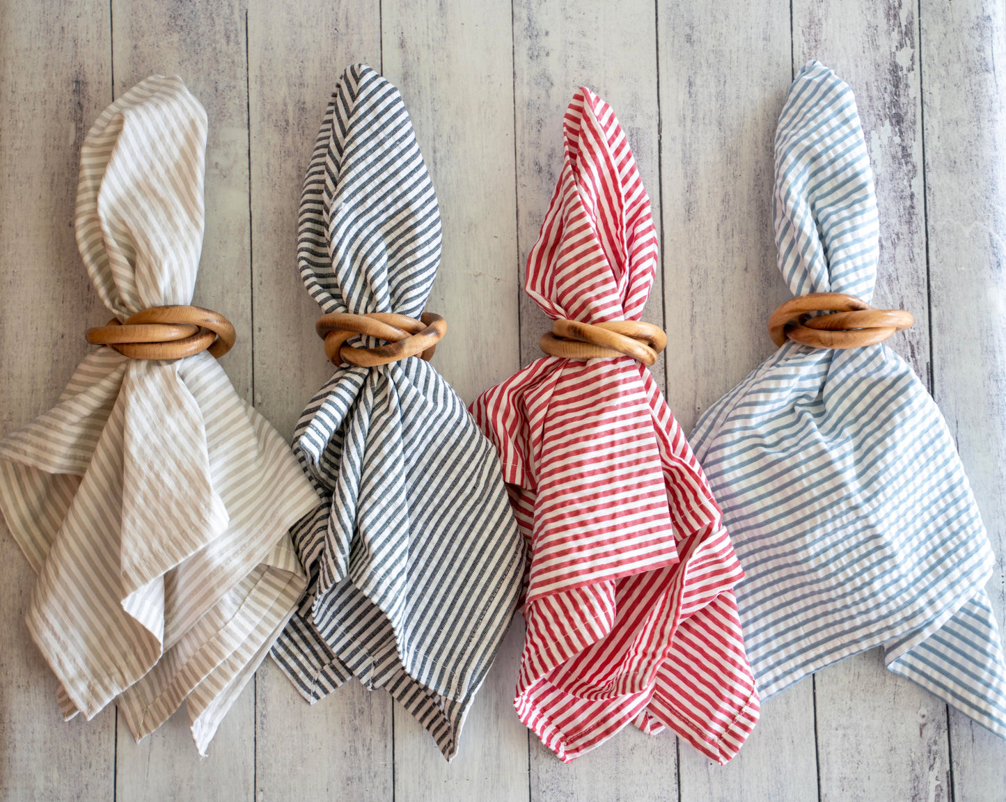 Elote Wood Bangles Napkin Rings