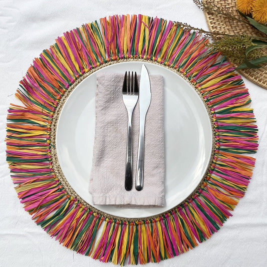 Pahiyas Raffia Fringe Placemats