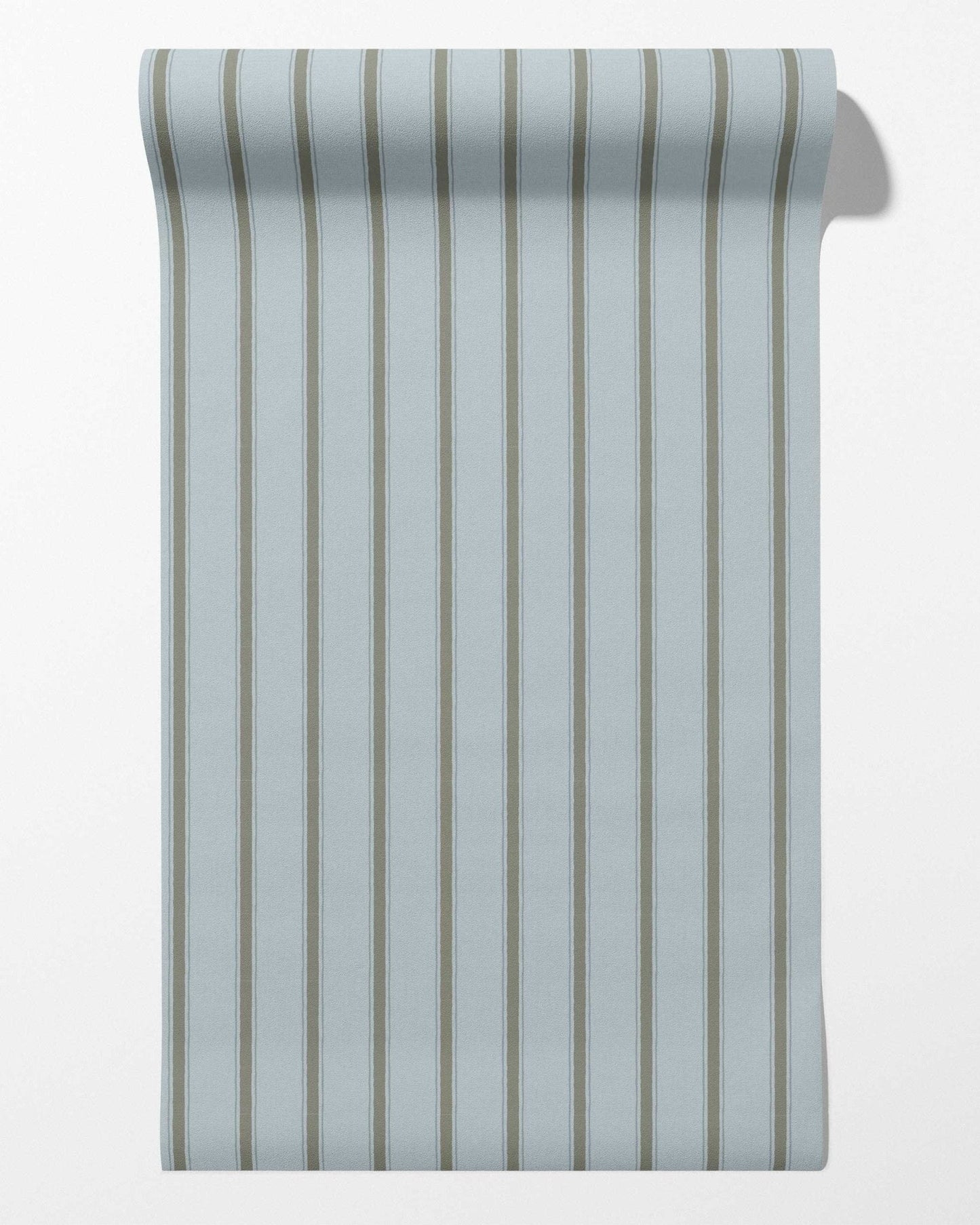 Moulding Line Wallpaper in Stone Blue