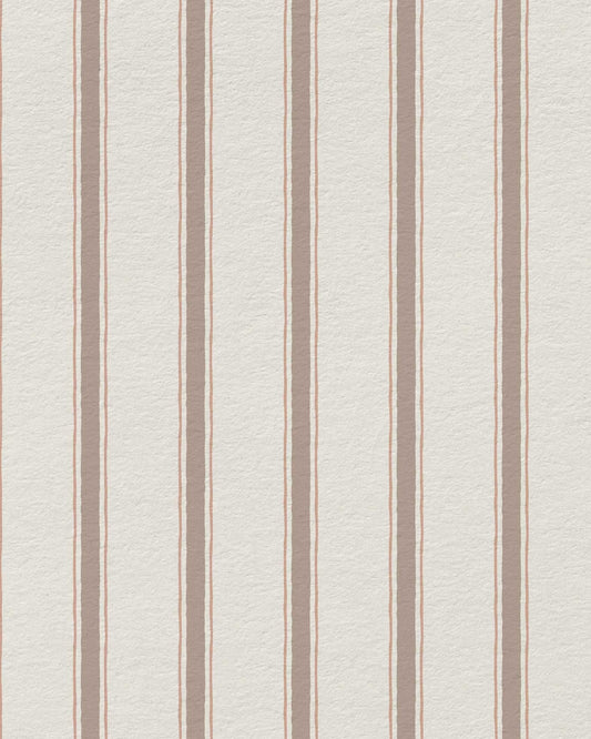 Moulding Line Wallpaper in Vintage Rose