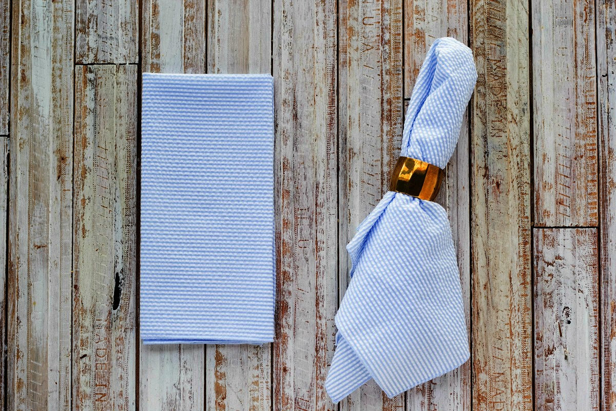 Grove Seersucker Dinner Napkins