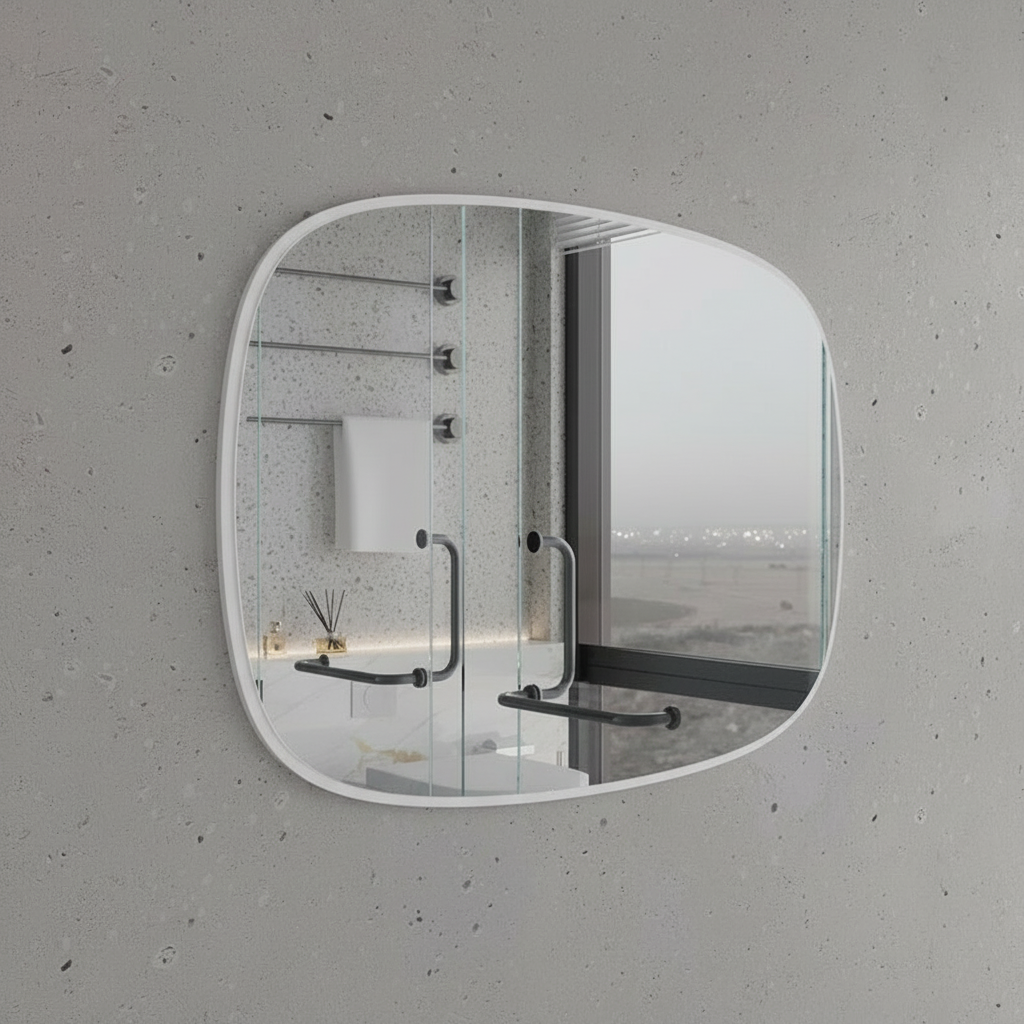 Modern Matte Black Frame Wall Mirror